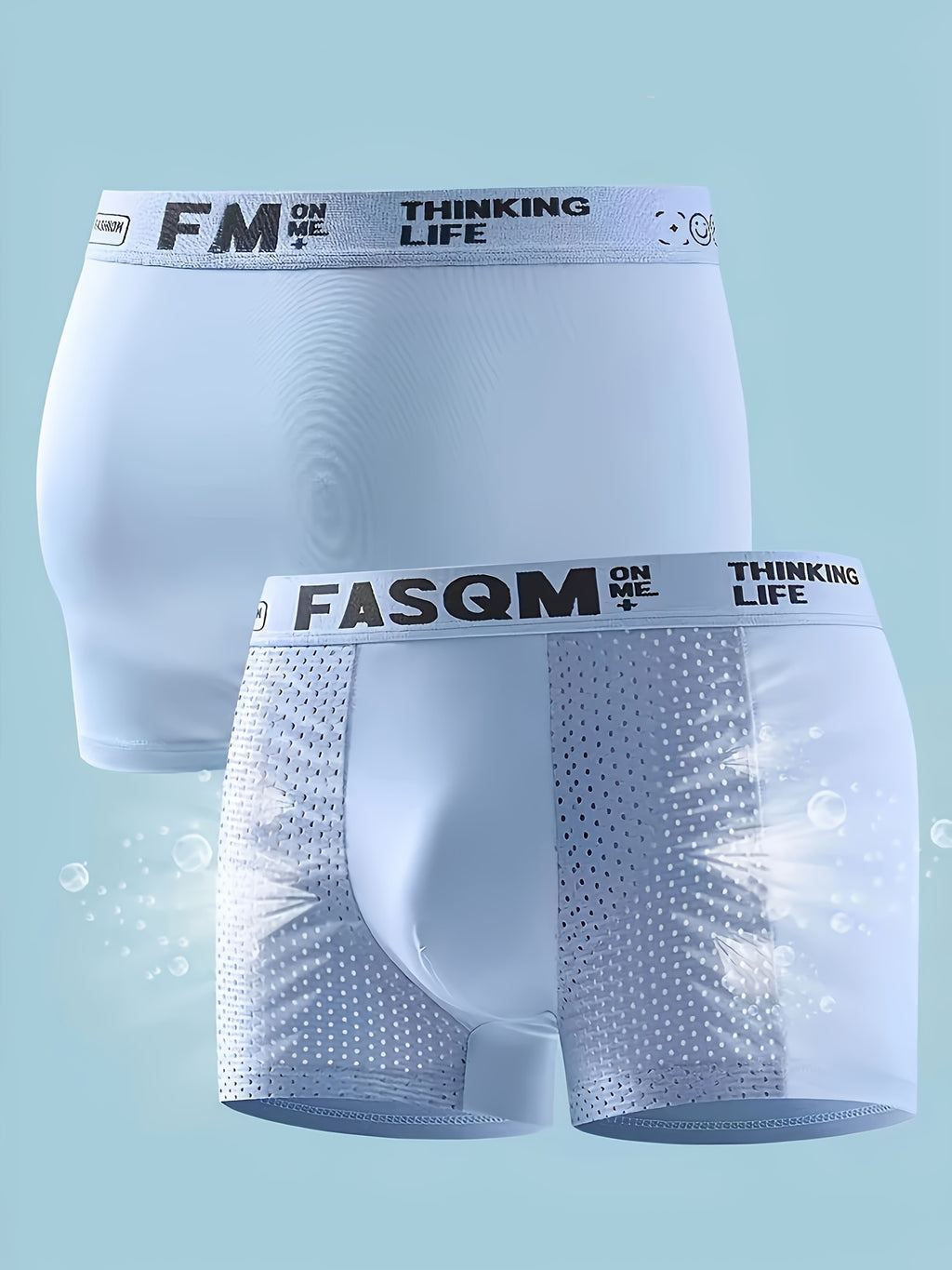 Boxer respirant microfibre homme — lot de 5, imprimé, du XS au 3XL