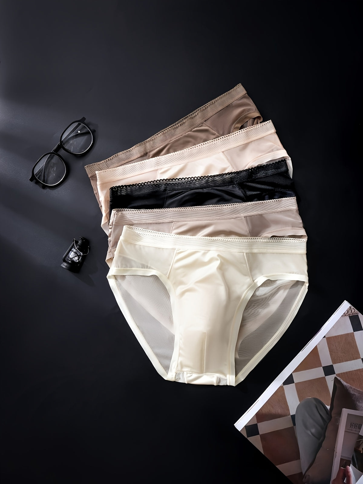 Slip sans couture respirant microfibre homme — lot de 7, uni