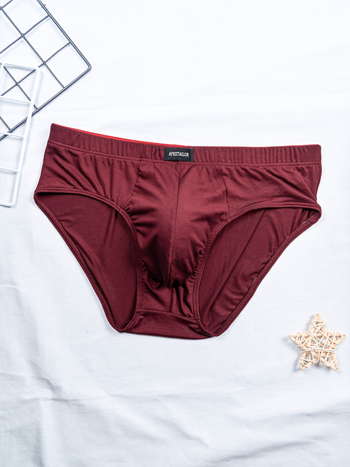 Slip respirant bambou homme — lot de 6, uni
