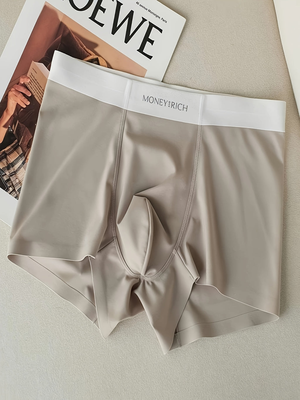 Boxer sans couture respirant microfibre homme — lot de 2, uni