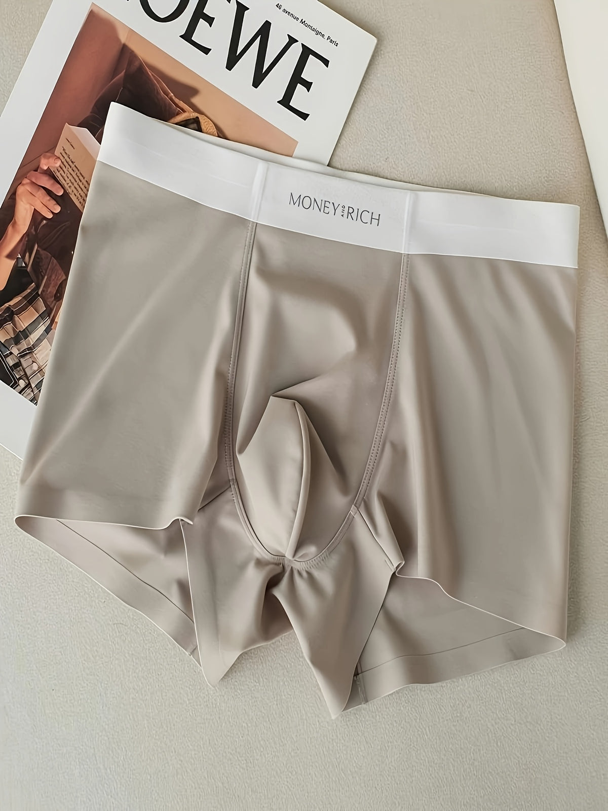 Boxer sans couture respirant microfibre homme — lot de 2, uni