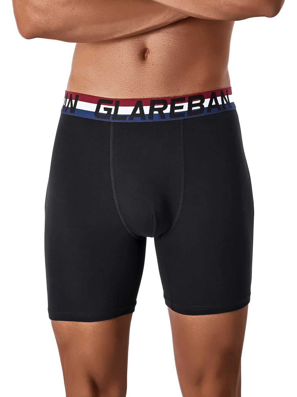 Slip long coton homme — lot de 4, uni