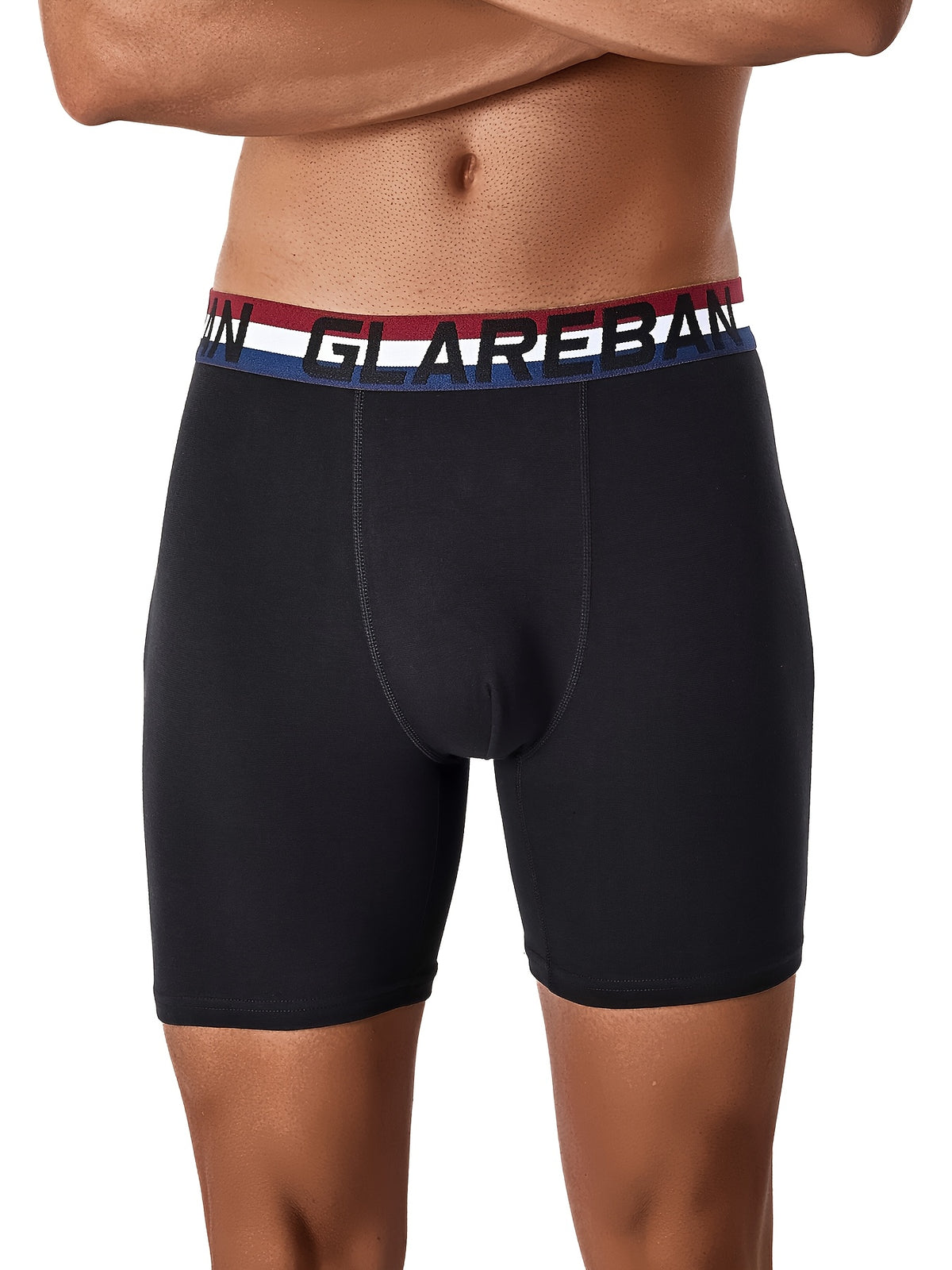 Slip long coton homme — lot de 4, uni