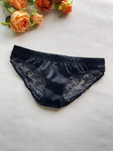 Slip large d'intérieur microfibre homme, noir