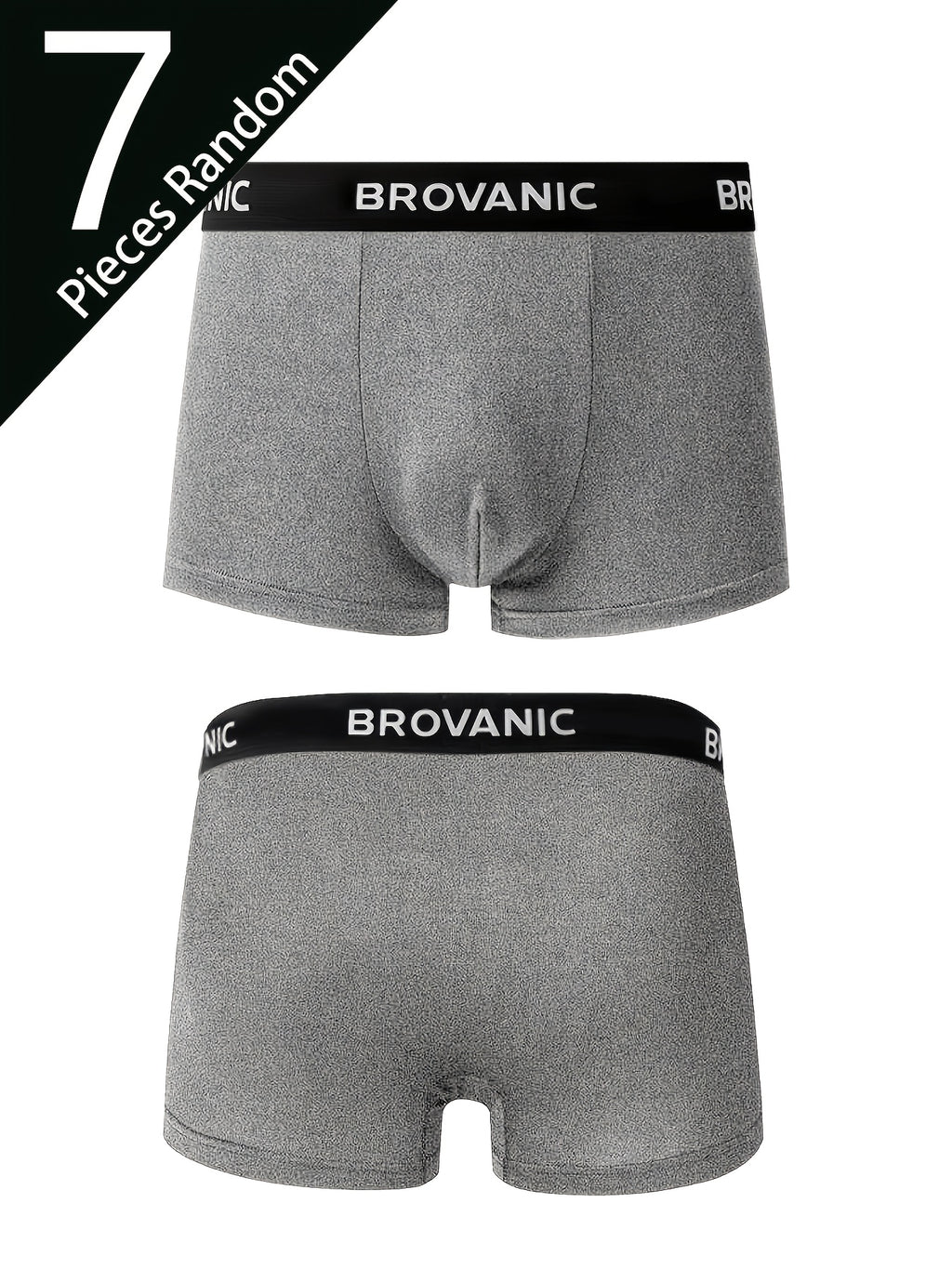 Boxer de sport d'intérieur microfibre homme — lot de 7, uni