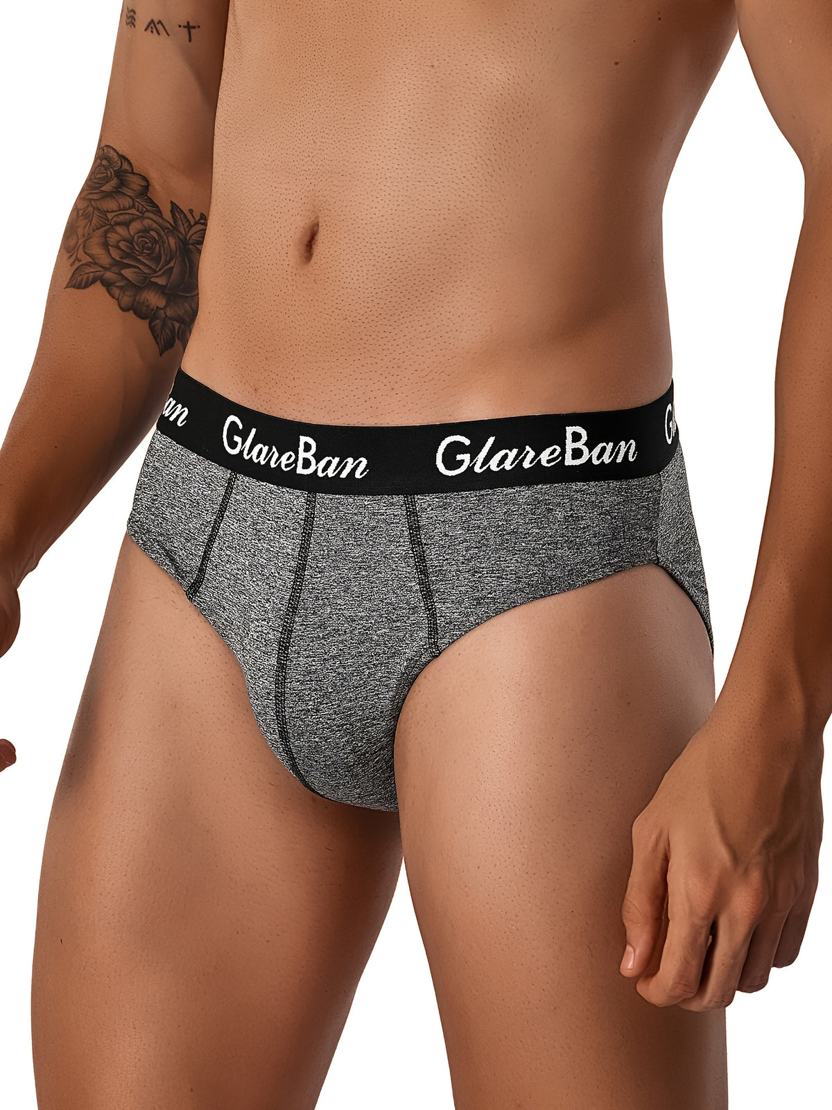 Slip microfibre homme — lot de 5, uni, assortiment E