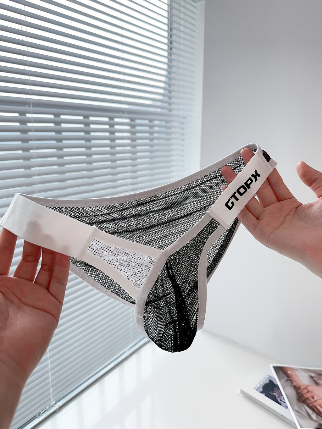 Slip taille basse extensible microfibre homme — vue 8