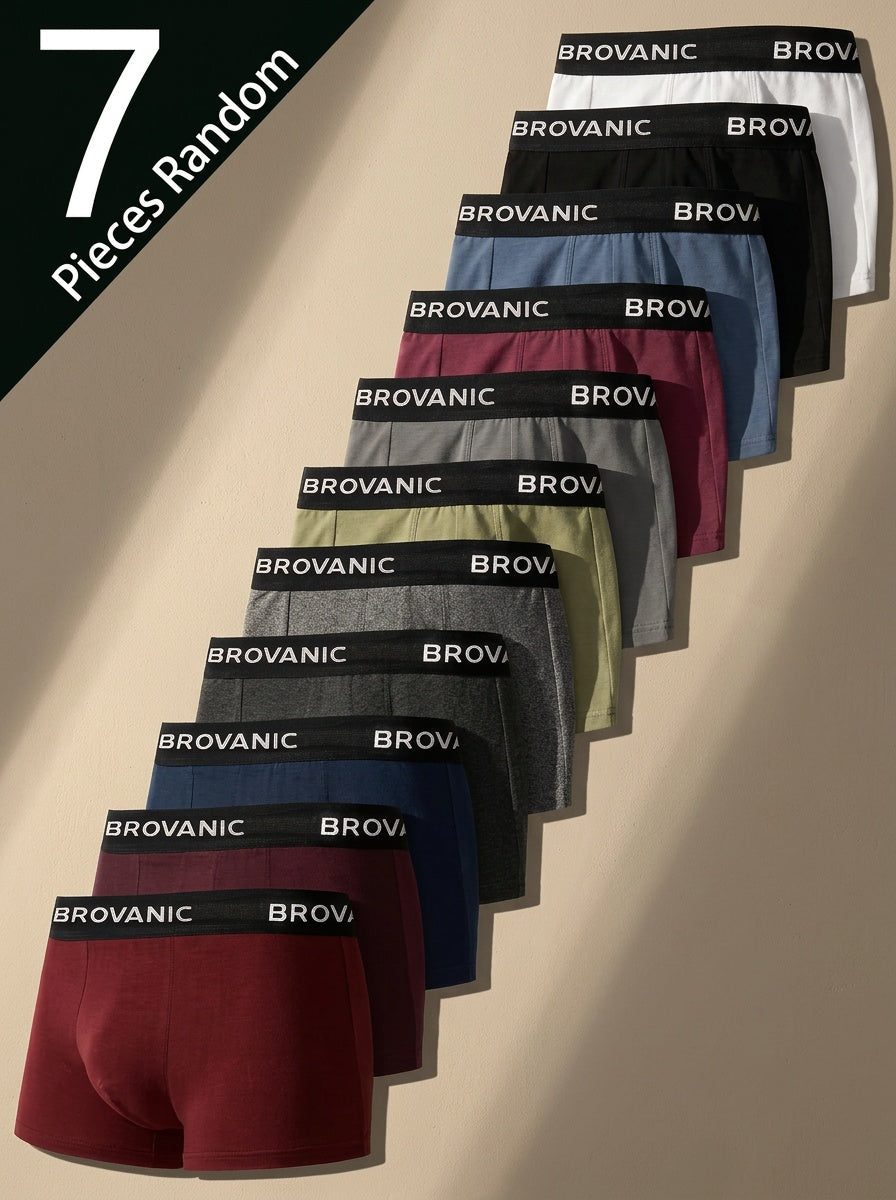 Boxer de sport d'intérieur microfibre homme — lot de 7, uni
