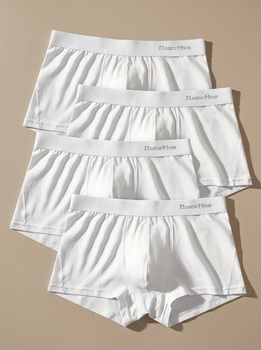 Boxer coton homme — lot de 4, imprimé, du XS au L
