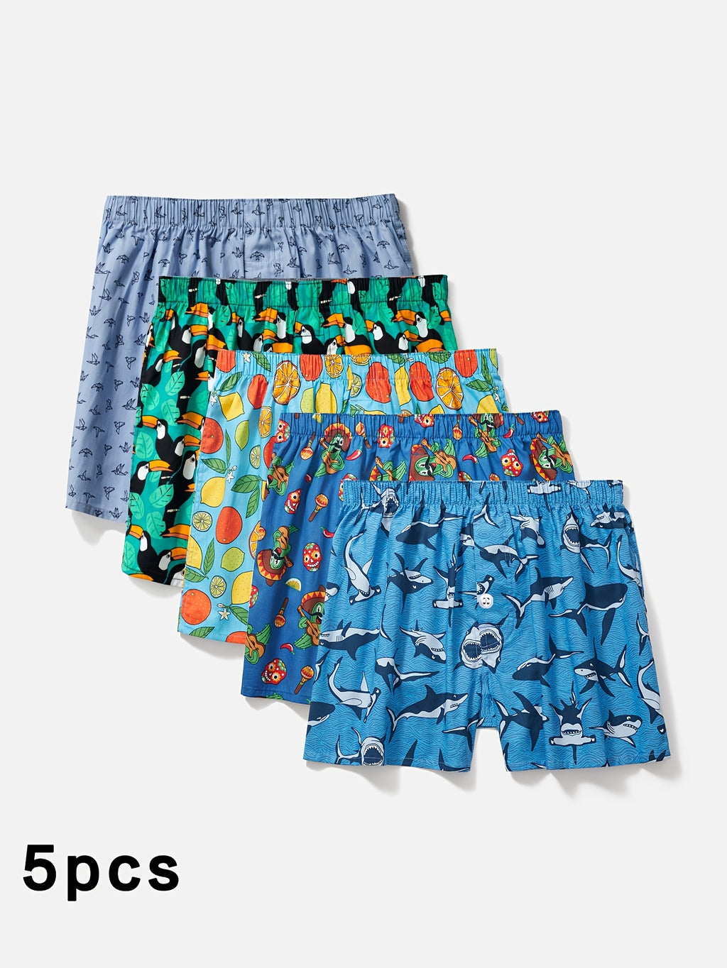 Boxer respirant coton homme — lot de 5