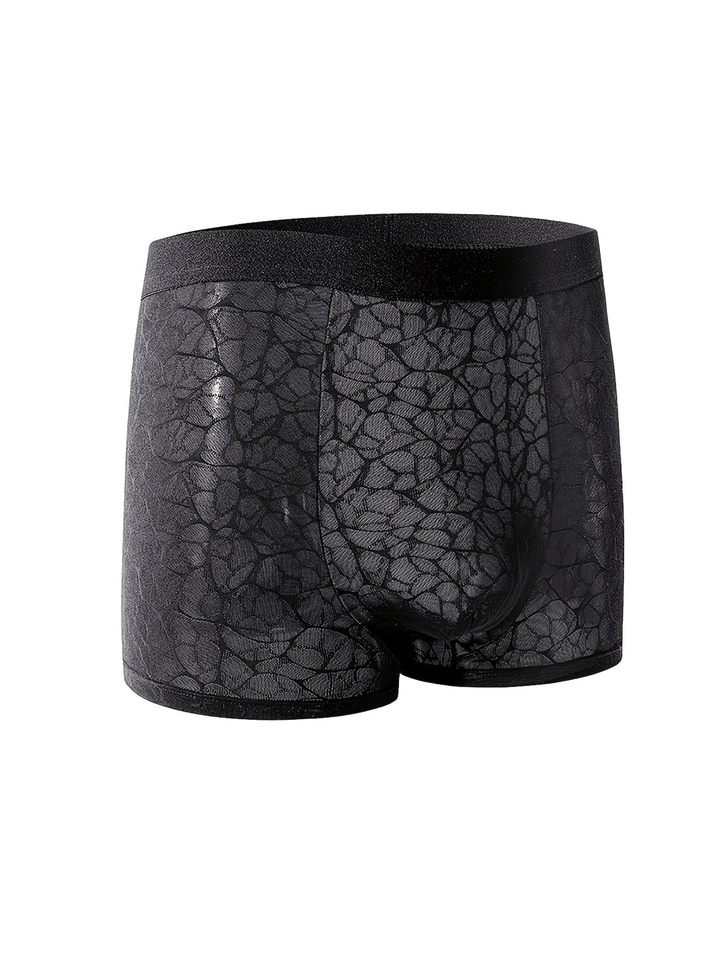 Boxer d'intérieur doux microfibre homme, noir